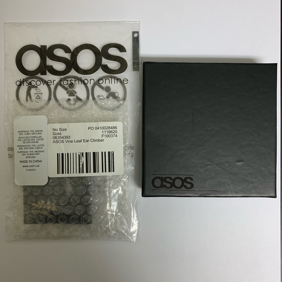 ASOS Vine Leaf Ear Climber - Picture 4 of 4